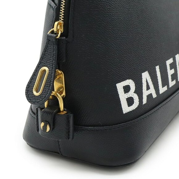 BALENCIAGA Black Leather Shoulder Bag - Picture 6 of 9